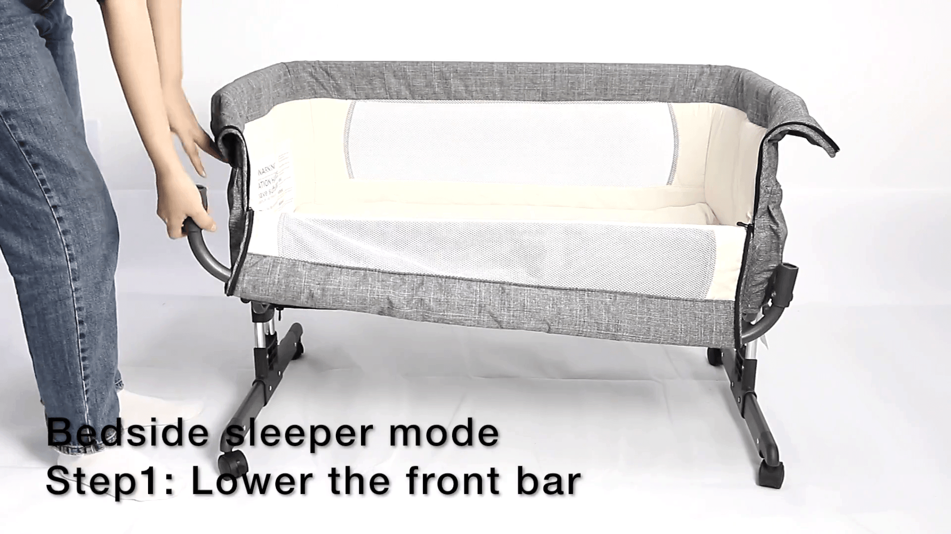 Mika micky bedside sleeper easy folding portable outlet crib