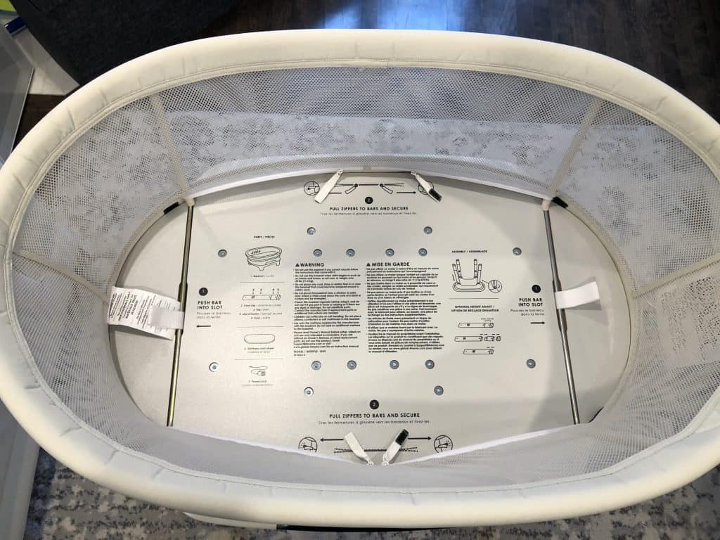 4moms mamaroo sleep bassinet assembled