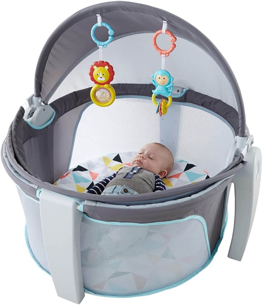 fisher price baby dome sleeping baby inside