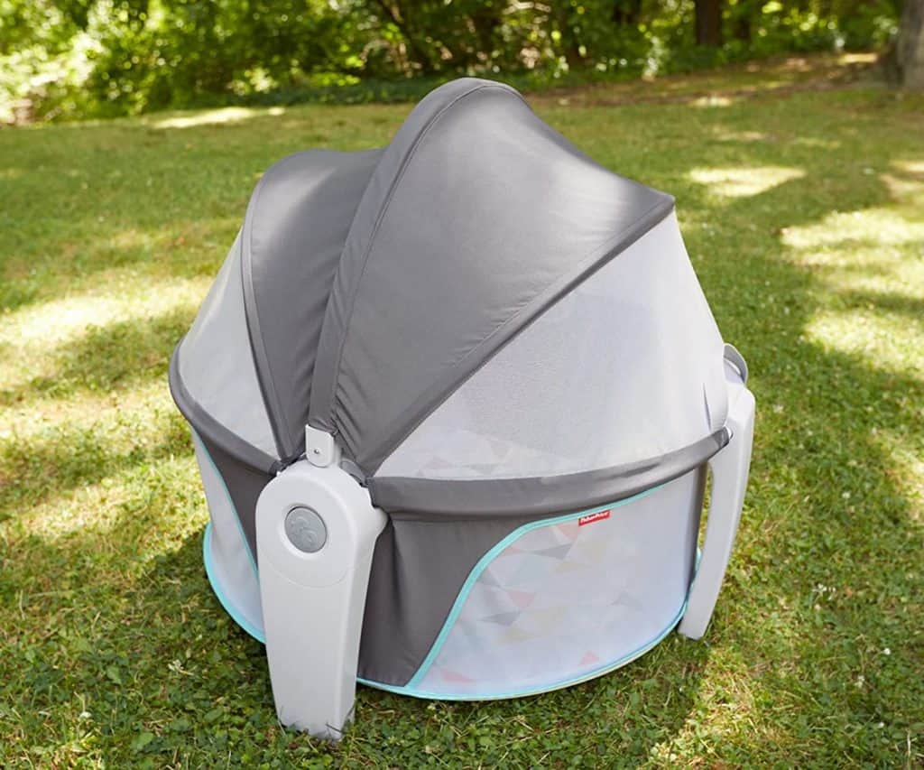 fisher price baby dome outside covered