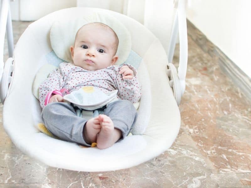 baby on baby swing