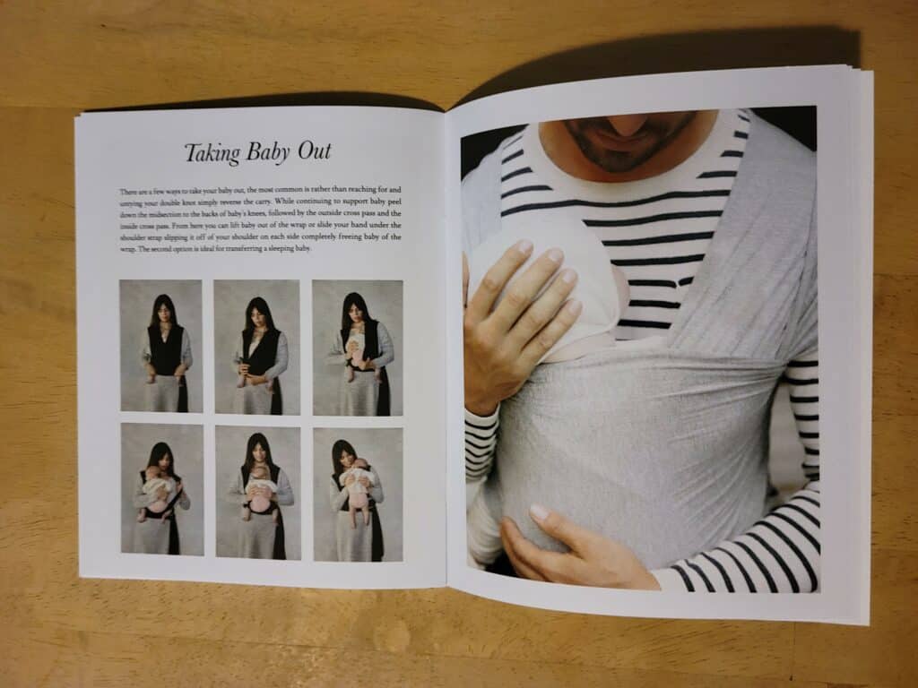 Solly Baby Wrap instructions - Image by Noah Zelvis