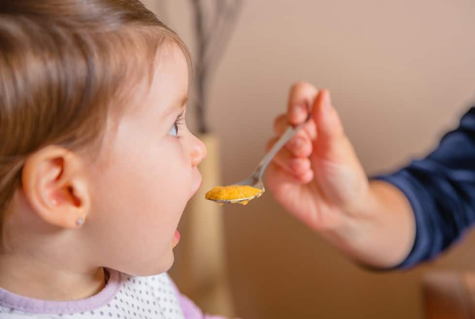 feeding baby