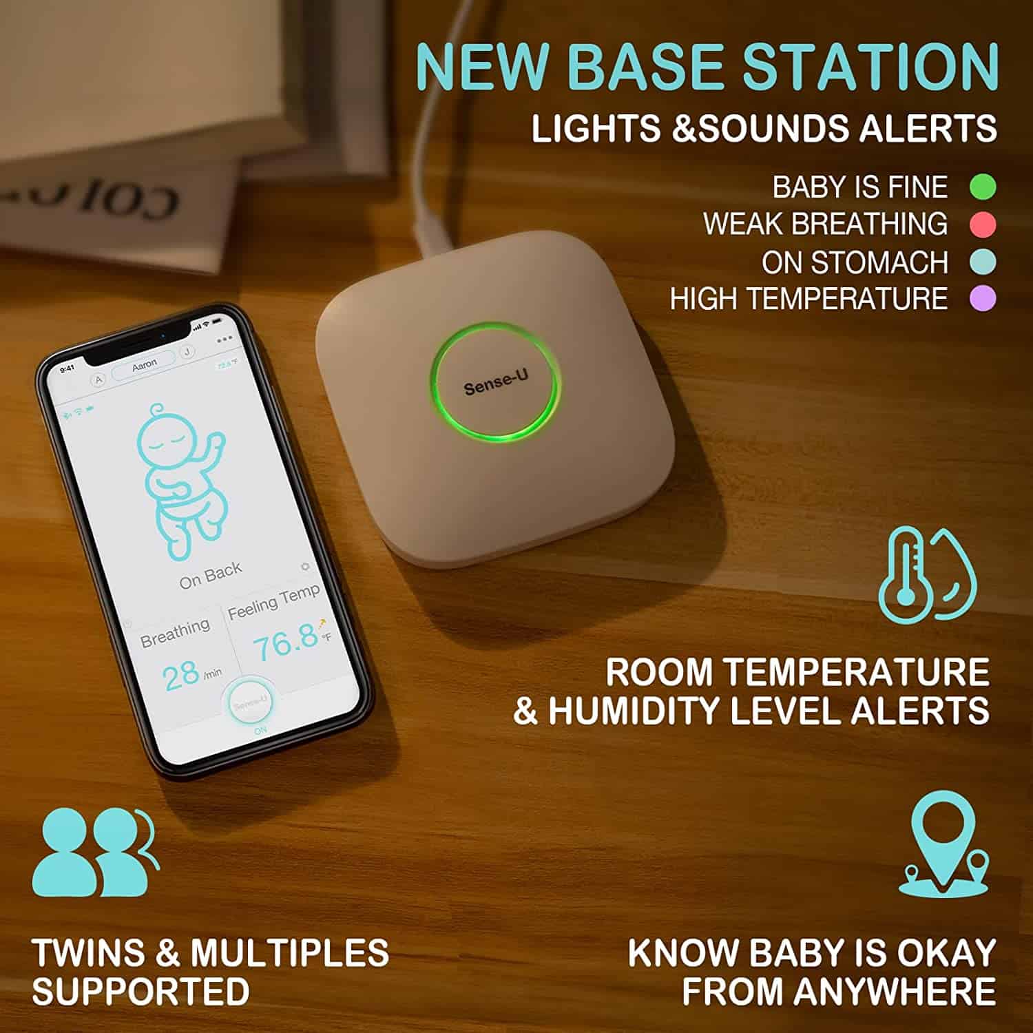 Breathing/heart rate monitors like Sense-U