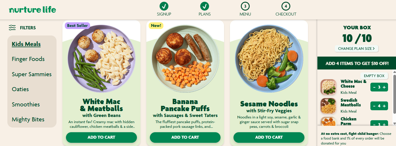 Kids Meal Delivery for 3-4-Year-Olds